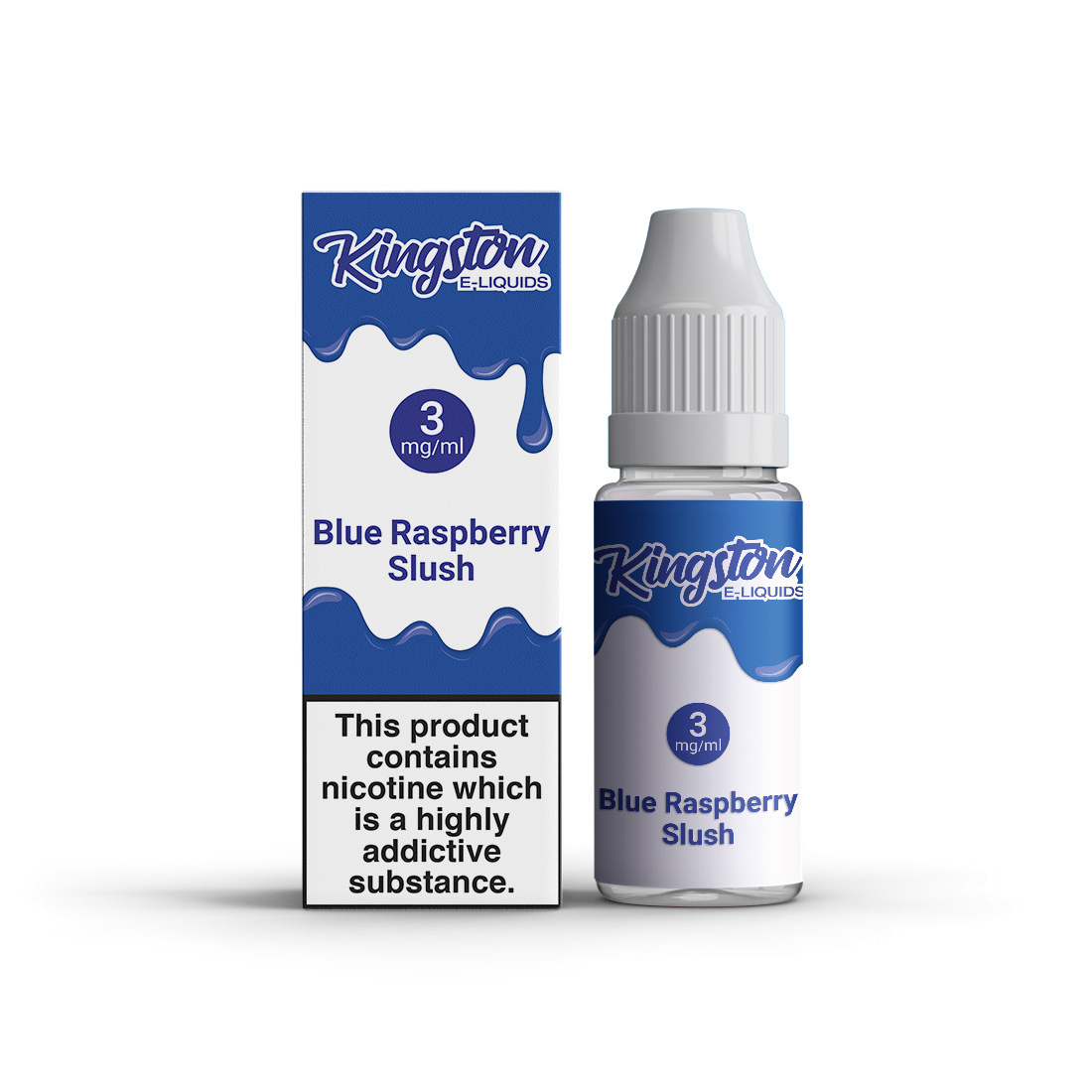Kingston 50/50 10ml - Pack of 10 - Blue Raspberry Slush