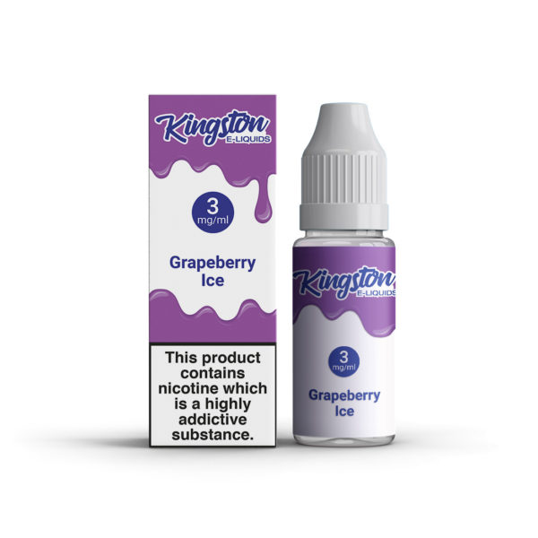 Kingston 50/50 10ml - Pack of 10 - Grapeberry Ice