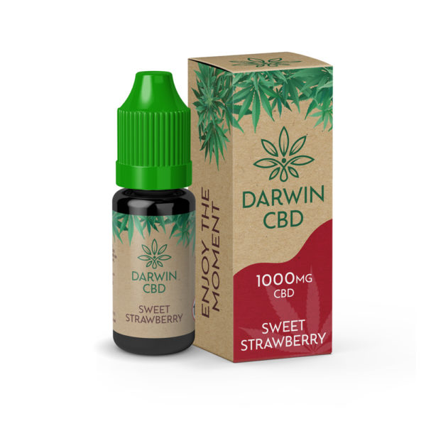 Darwin CBD 10ml - Sweet Strawberry - 1000mg CBD Isolate - 10 Pack
