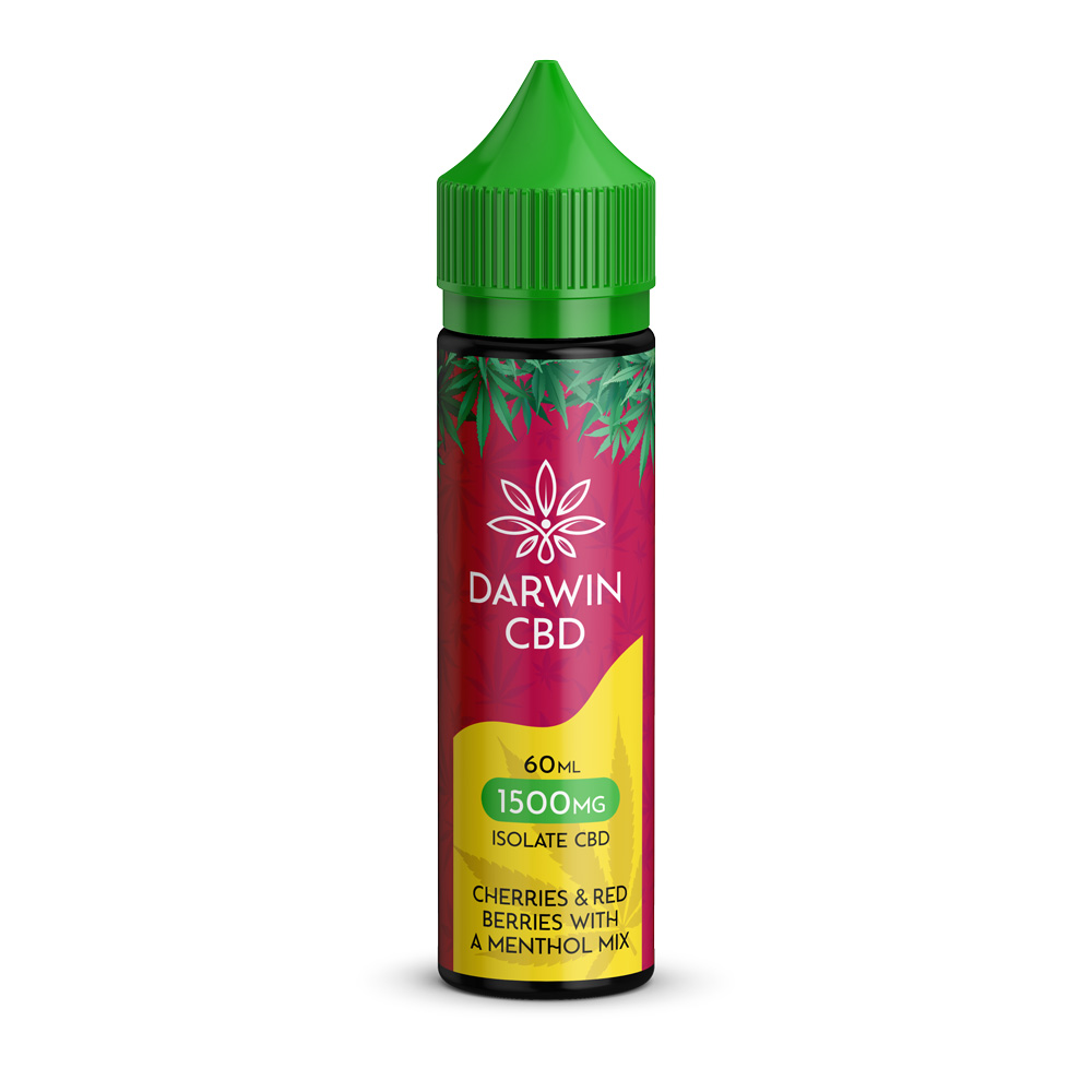 Darwin CBD 60ml - Cherries & Red Berries with a Menthol Mix - 1500mg Isolate