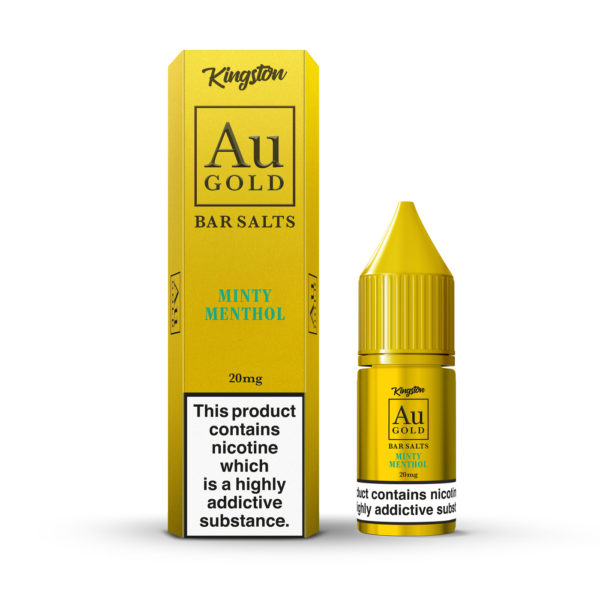Au Gold Bar Salts 10ml - Minty Menthol - 20mg - Pack of 10