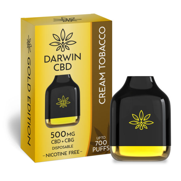 Darwin CBD 500mg Disposable - Cream Tobacco - 10 Pack