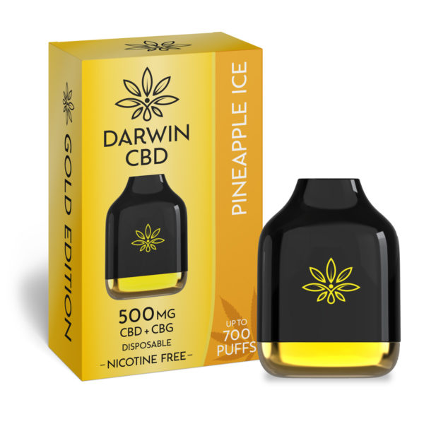 Darwin CBD 500mg Disposable - Pineapple Ice - 10 Pack