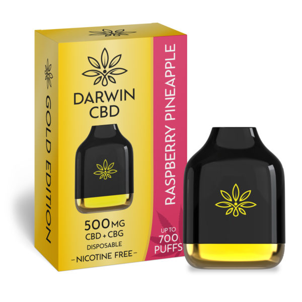 Darwin CBD 500mg Disposable - Raspberry Pineapple - 10 Pack